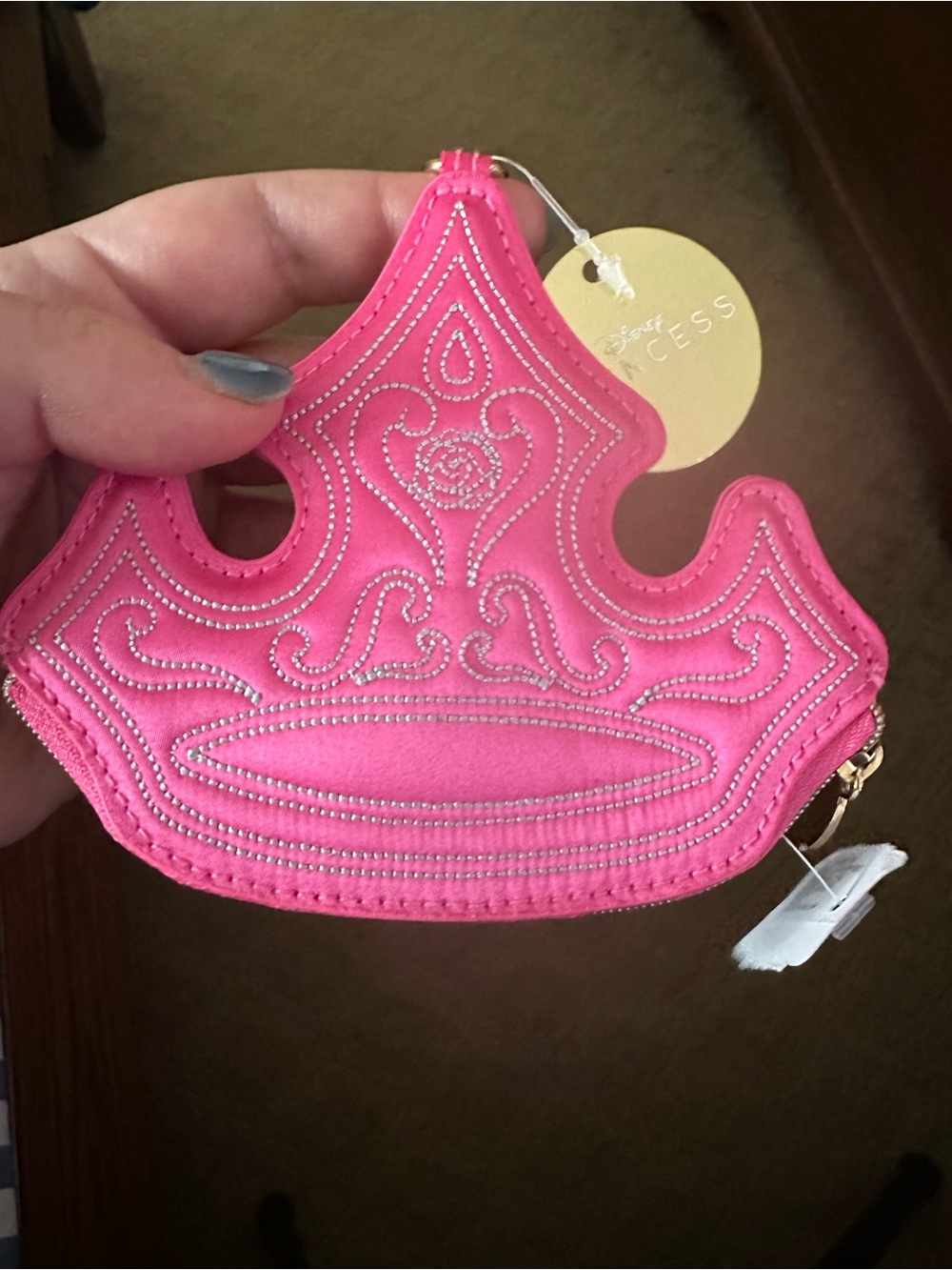 Bath & Body Works Princess Aurora Pink Crown Coin Purse